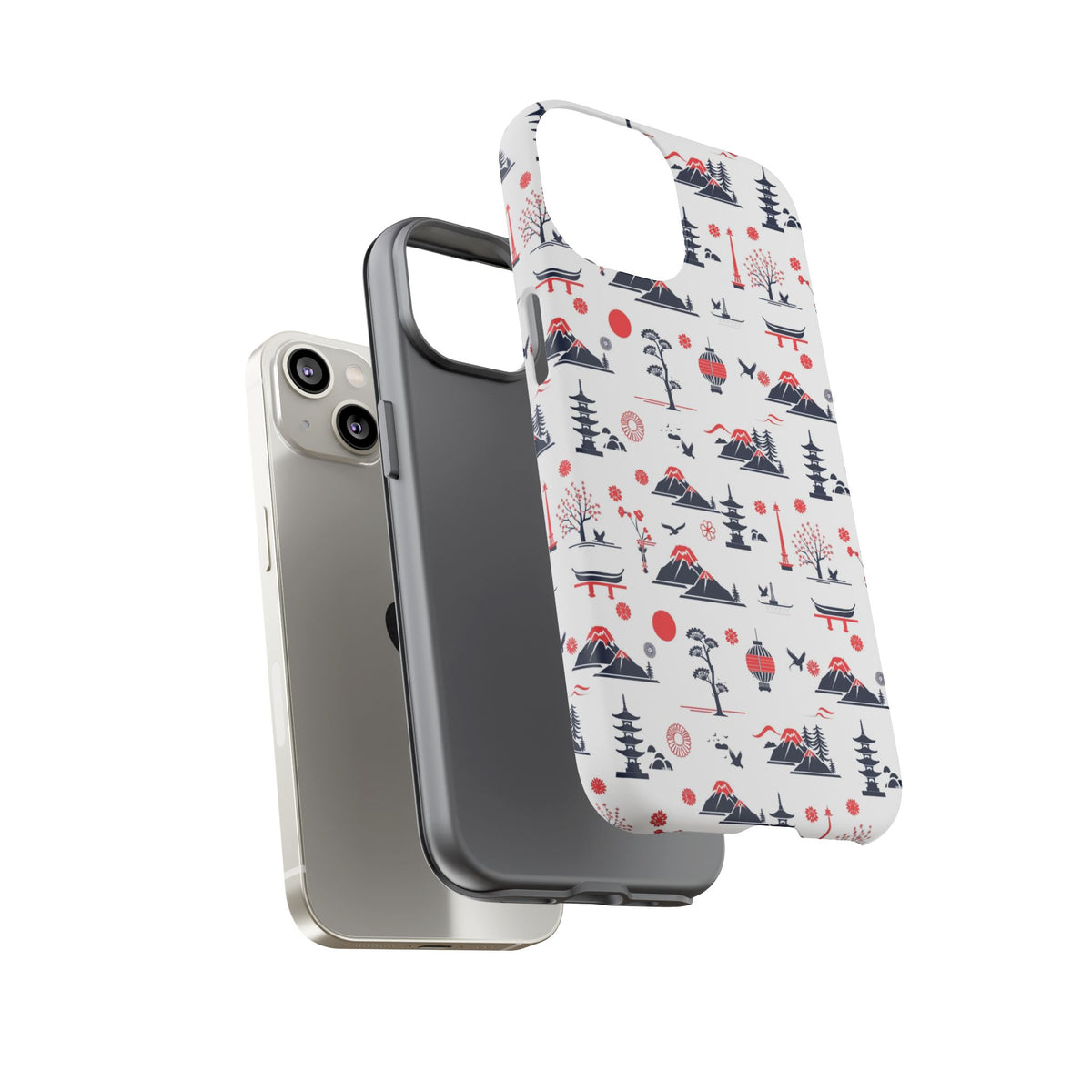 Japanese Pattern Phone Case – Elegant & Timeless Design for Your Phone 079