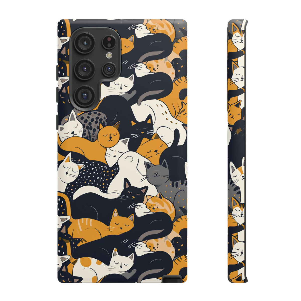 Seamless Cat Pattern Design Phone Case – Playful and Stylish Cat-Themed Phone Cover 2