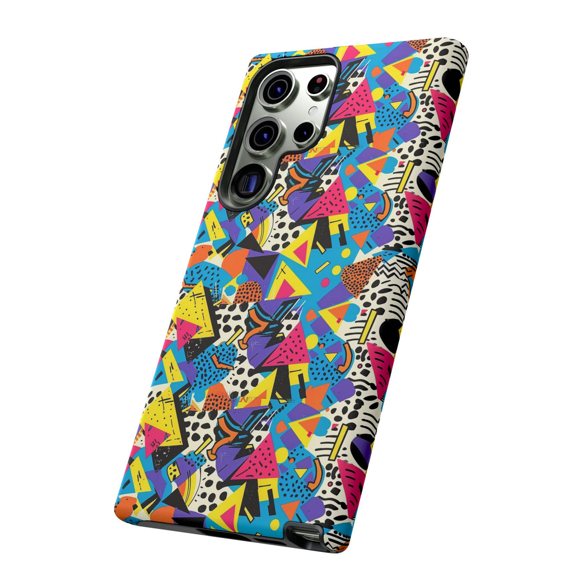 90s Themed Seamless Pattern Phone Case – Embrace Retro Style and Protection 231