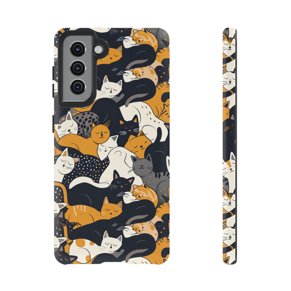 Seamless Cat Pattern Design Phone Case – Playful and Stylish Cat-Themed Phone Cover 2