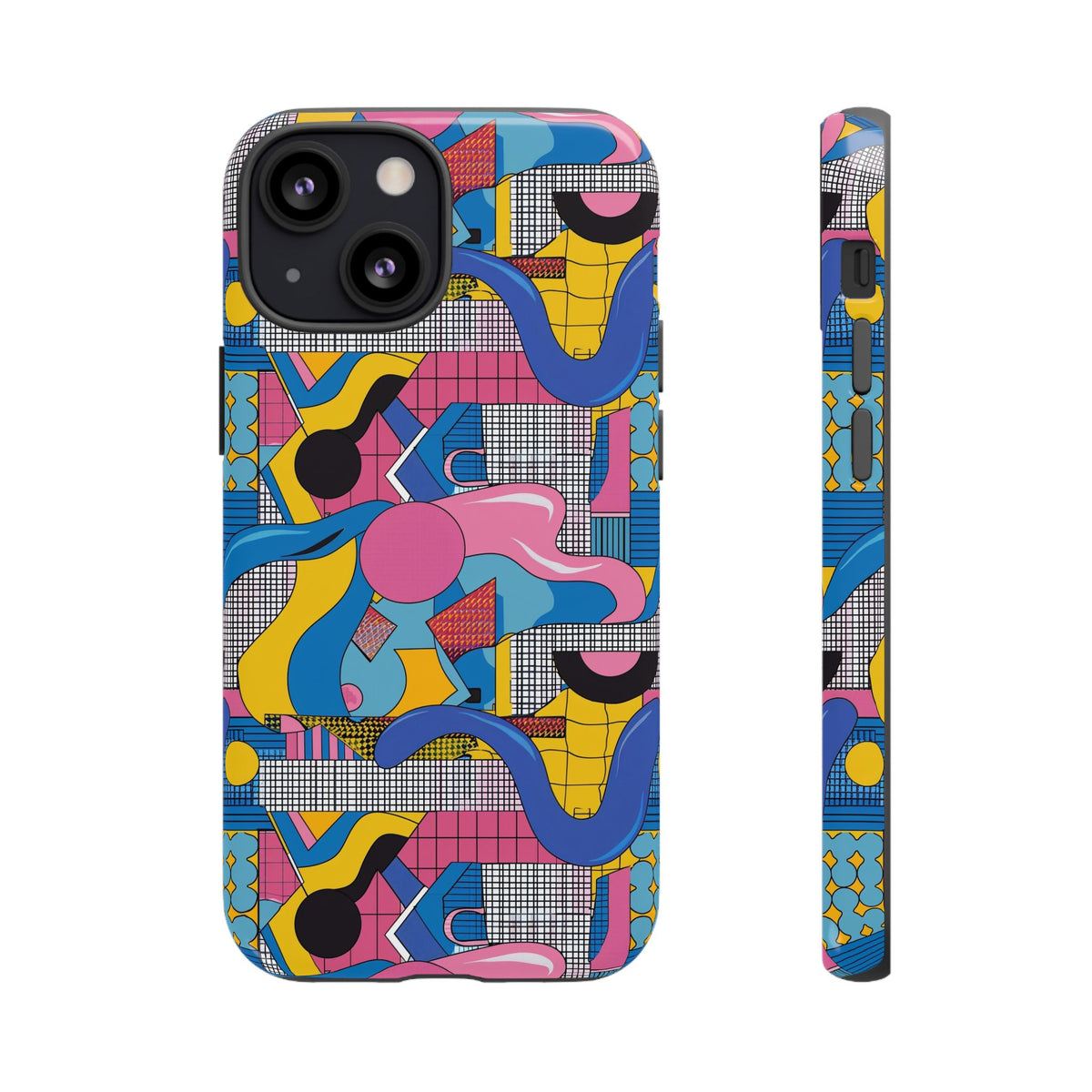 90s Themed Seamless Pattern Phone Case – Embrace Retro Style and Protection 224