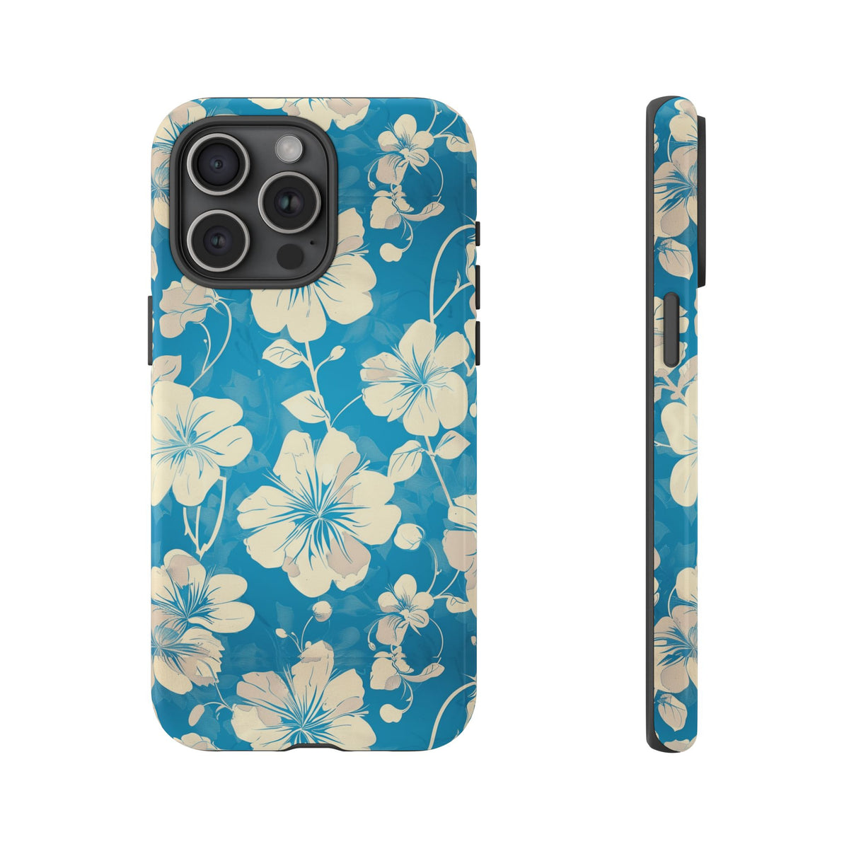 Blue Floral Seamless Pattern Phone Case