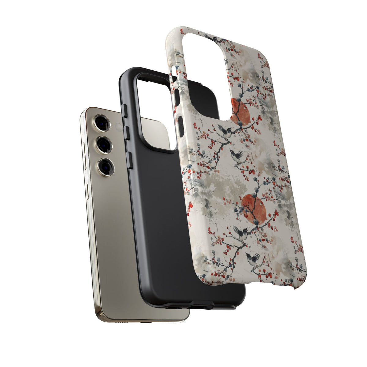 Japanese Pattern Phone Case – Elegant & Timeless Design for Your Phone 136