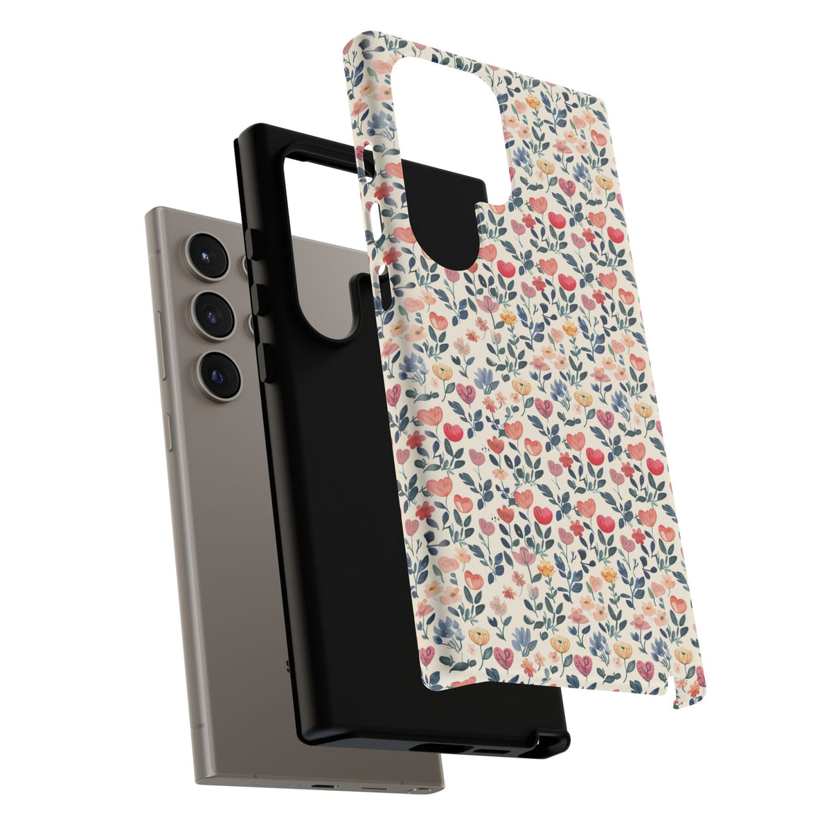 Heart Pattern Phone Case – Stylish & Loving Design for Your Device 261