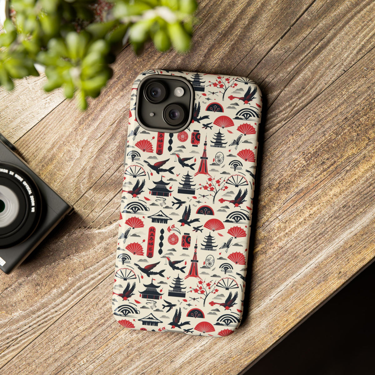 Japanese Pattern Phone Case – Elegant & Timeless Design for Your Phone 067