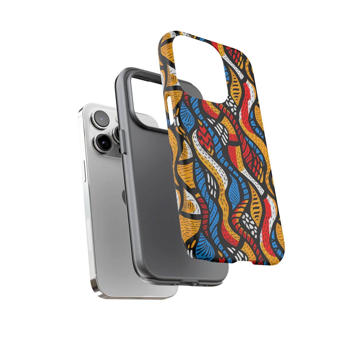 Stylish African Pattern Phone Case – Unique and Vibrant Protection 155