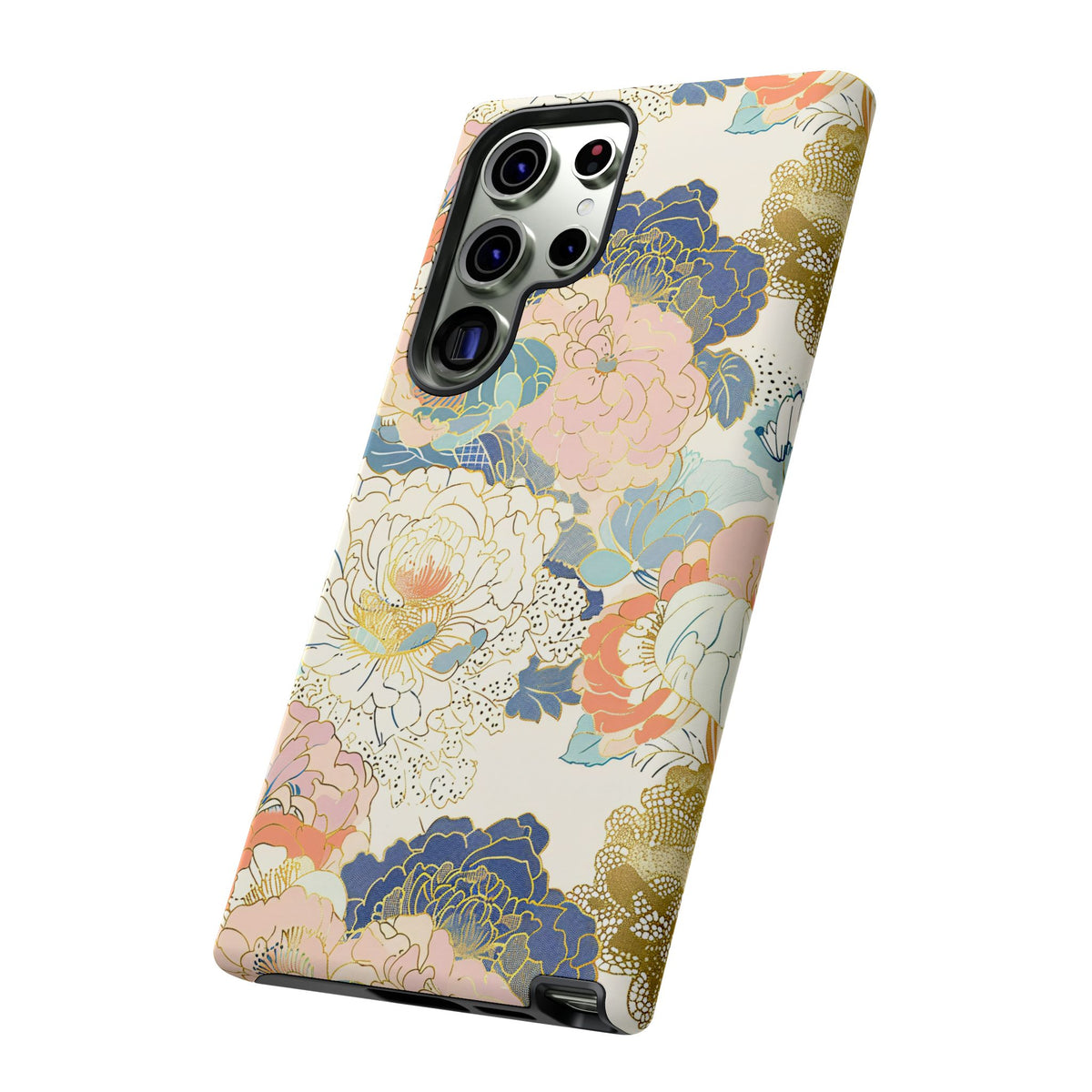 Japanese Blossom Asian Floral Design Phone Case – Elegant Floral Phone Cover 4