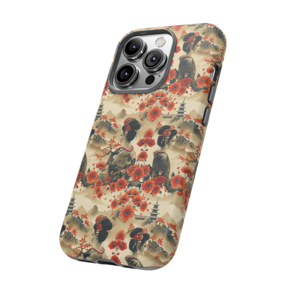 Japanese Pattern Phone Case – Elegant & Timeless Design for Your Phone 066