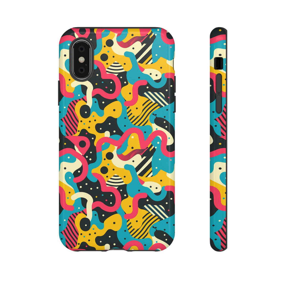 90s Themed Seamless Pattern Phone Case – Embrace Retro Style and Protection 238