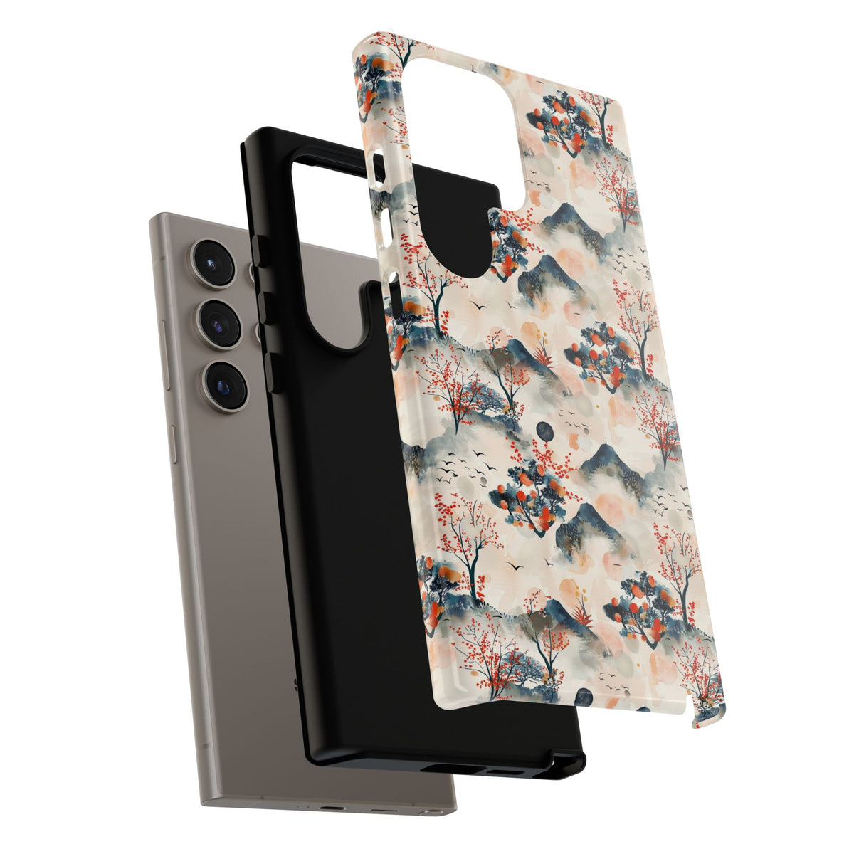 Japanese Pattern Phone Case – Elegant & Timeless Design for Your Phone 501