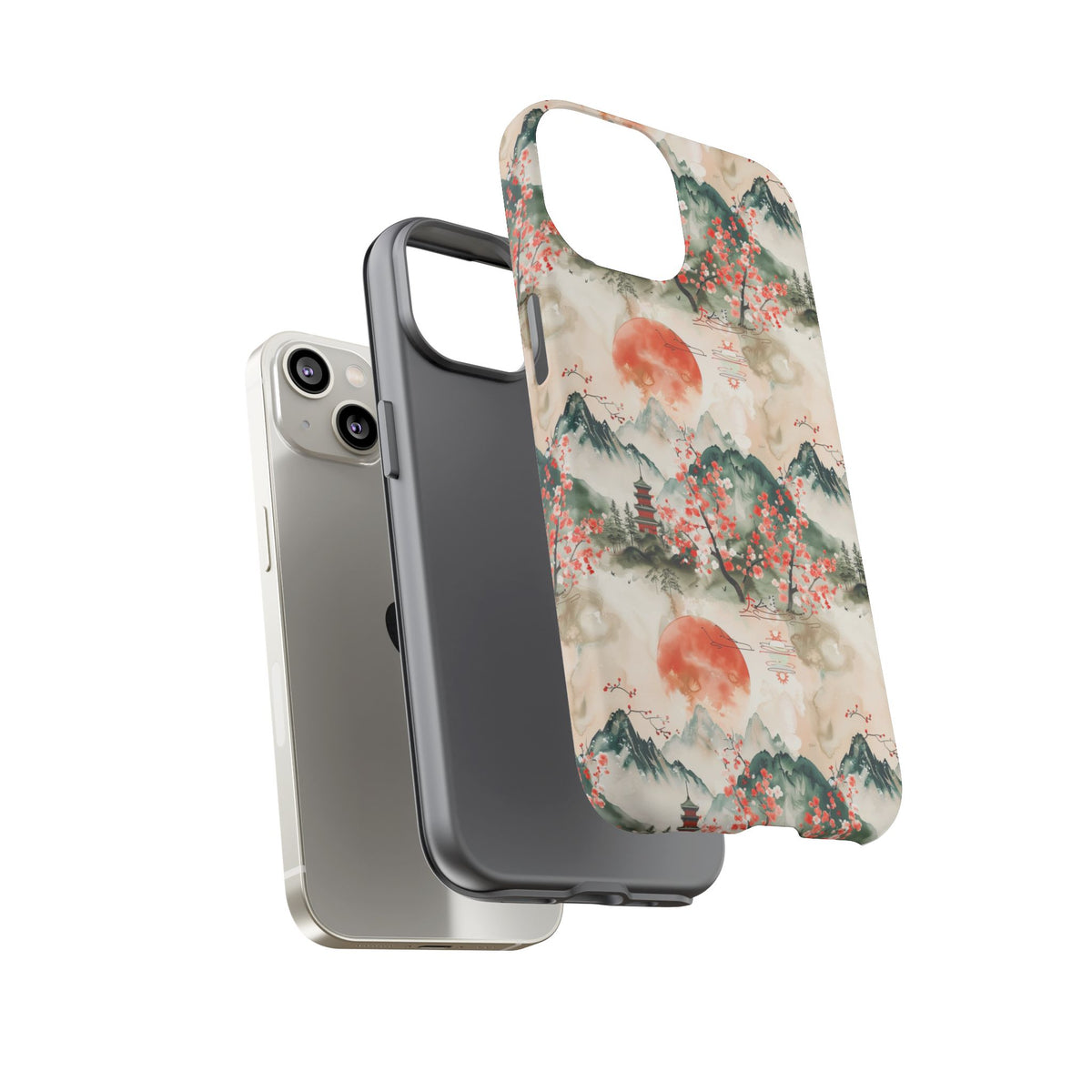 Japanese Pattern Phone Case – Elegant & Timeless Design for Your Phone 057