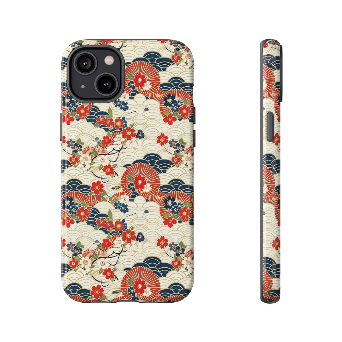 Japanese Pattern Phone Case – Elegant & Timeless Design for Your Phone 124