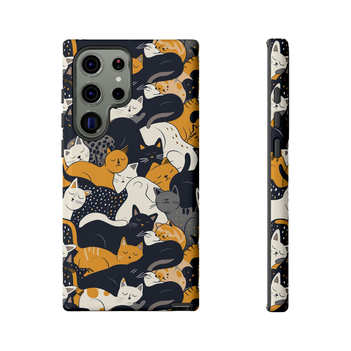 Seamless Cat Pattern Design Phone Case – Playful and Stylish Cat-Themed Phone Cover 2