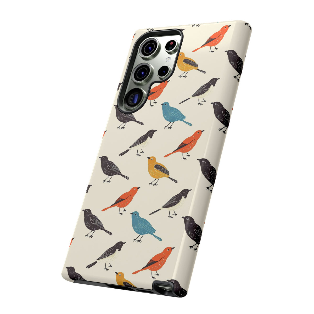 Birds Seamless Pattern Phone Case – Elegant and Timeless Avian Design 5