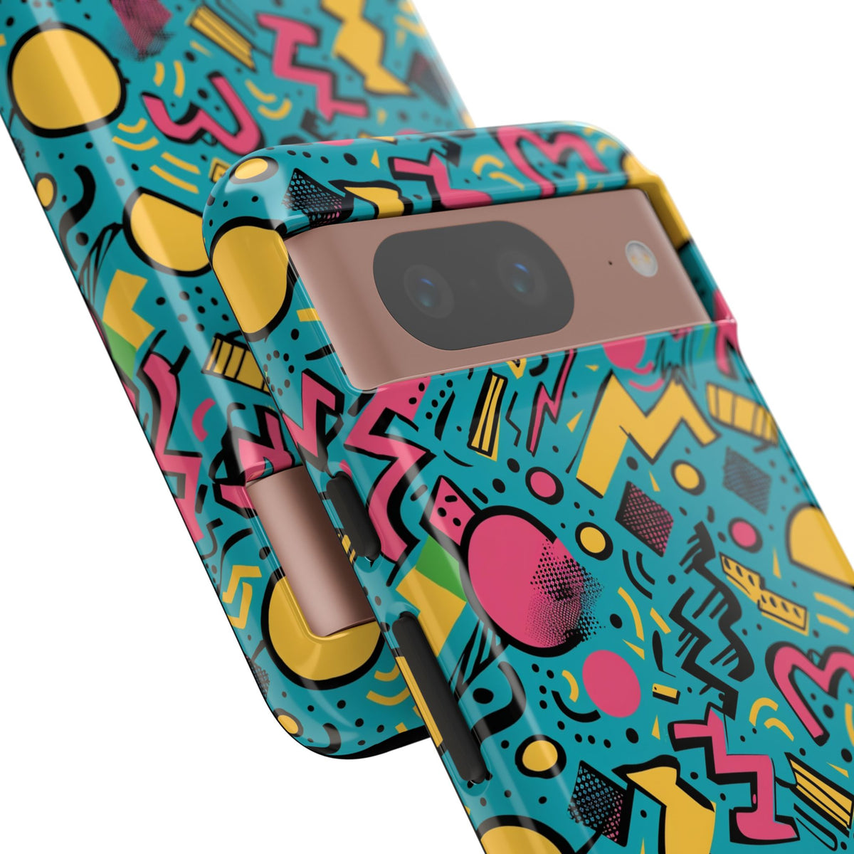 90s Themed Seamless Pattern Phone Case – Embrace Retro Style and Protection 253