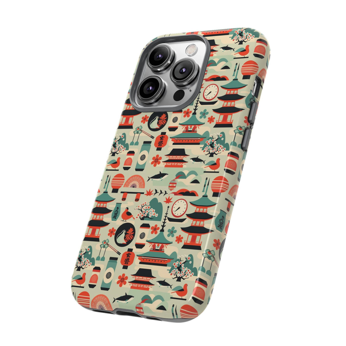 Japanese Pattern Phone Case – Elegant & Timeless Design for Your Phone 105