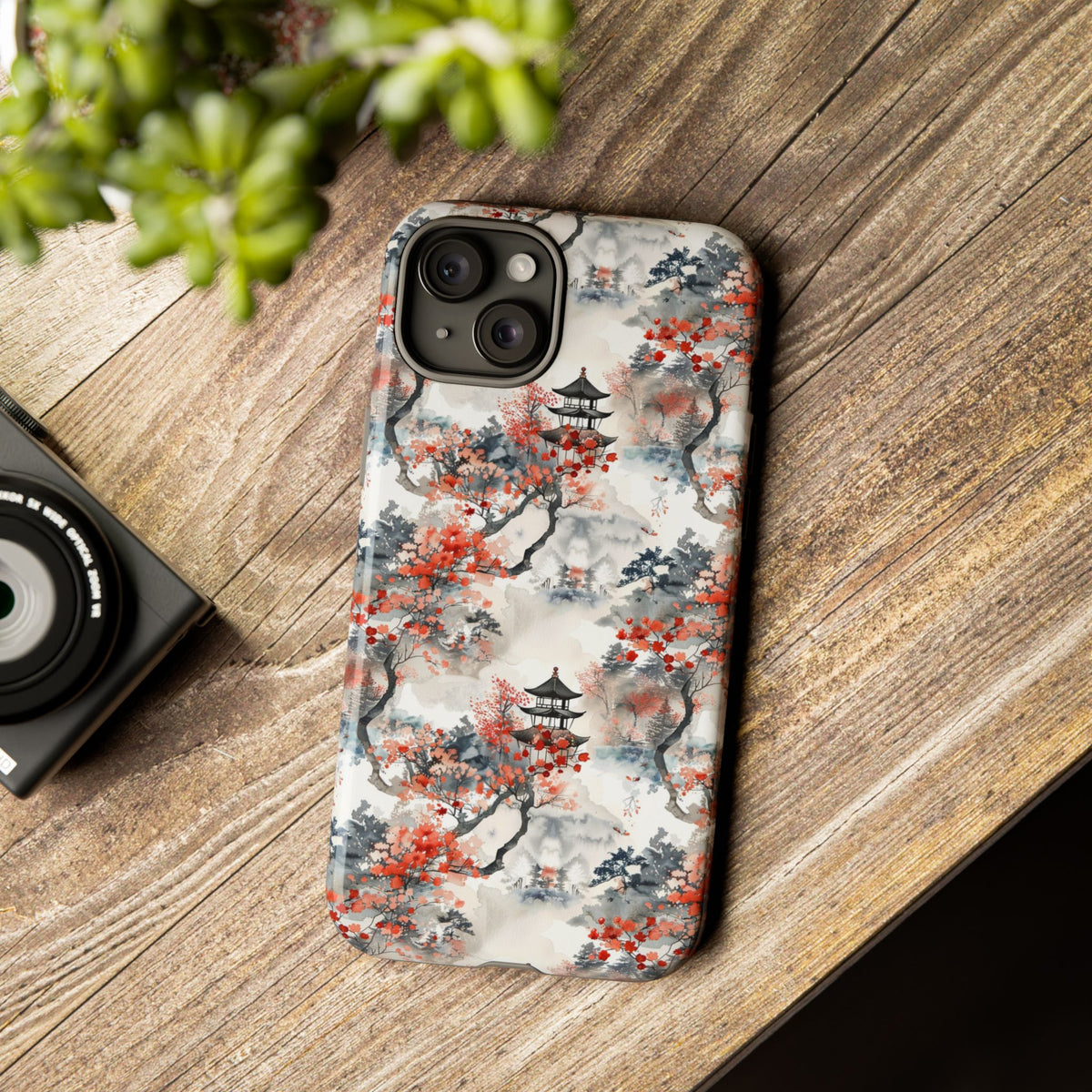 Japanese Pattern Phone Case – Elegant & Timeless Design for Your Phone 096