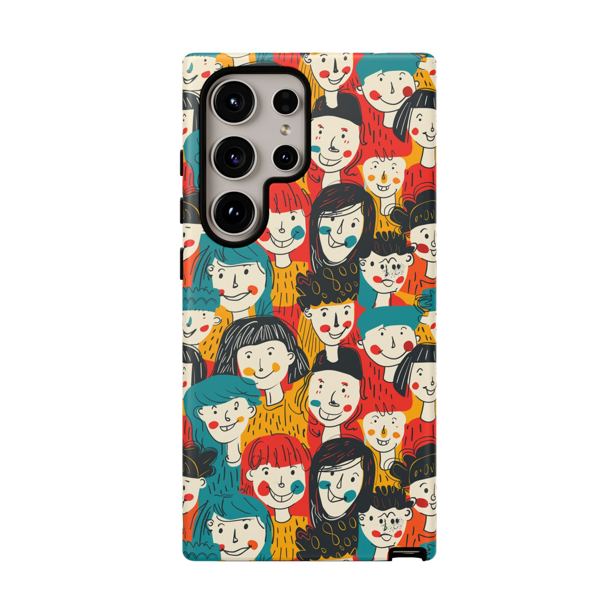 Happy Faces Phone Case – Joyful and Cheerful Design for a Bright Look 3