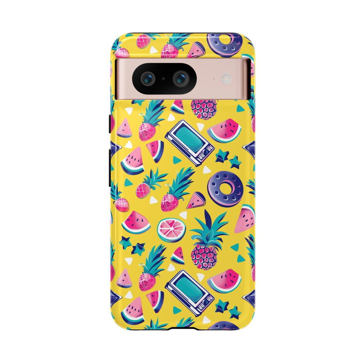 90s Themed Seamless Pattern Phone Case – Embrace Retro Style and Protection 255