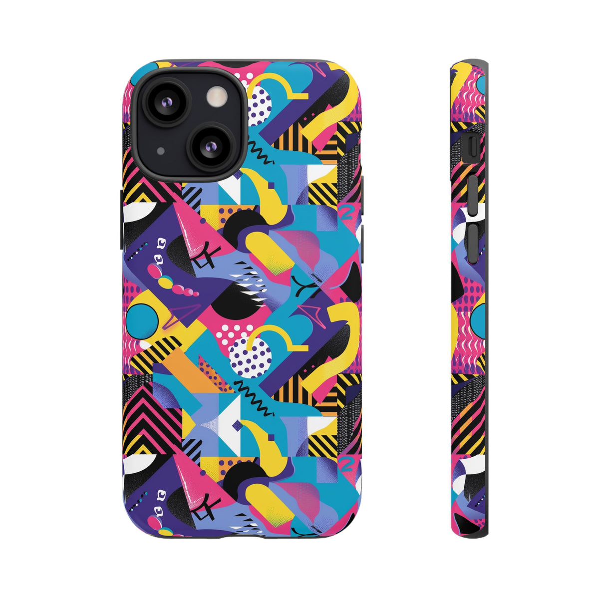 90s Themed Seamless Pattern Phone Case – Embrace Retro Style and Protection 303