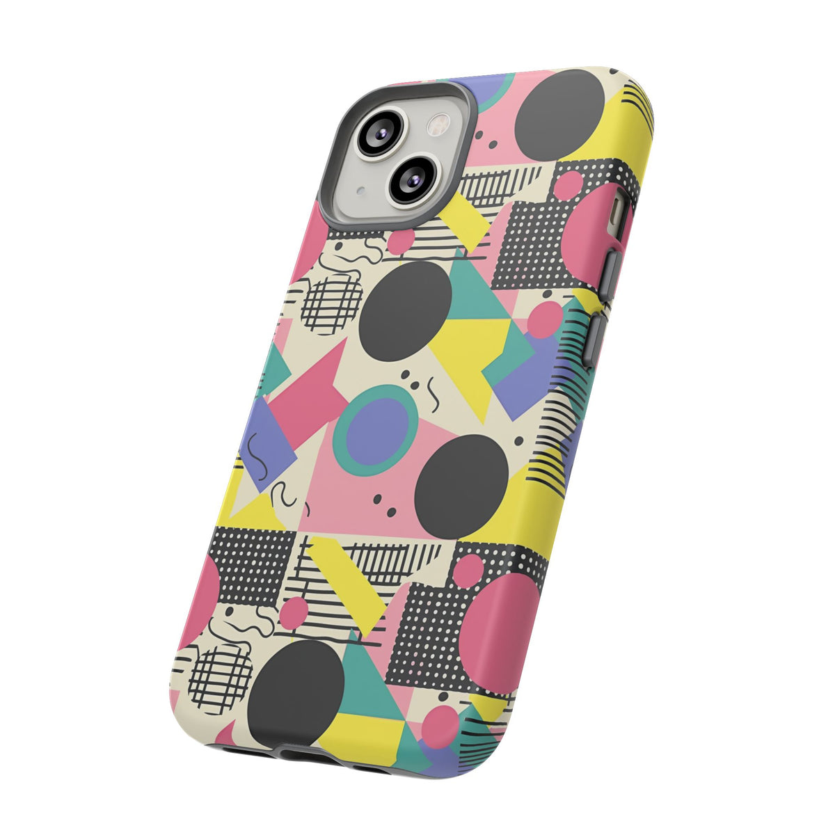 90s Themed Seamless Pattern Phone Case – Embrace Retro Style and Protection 228