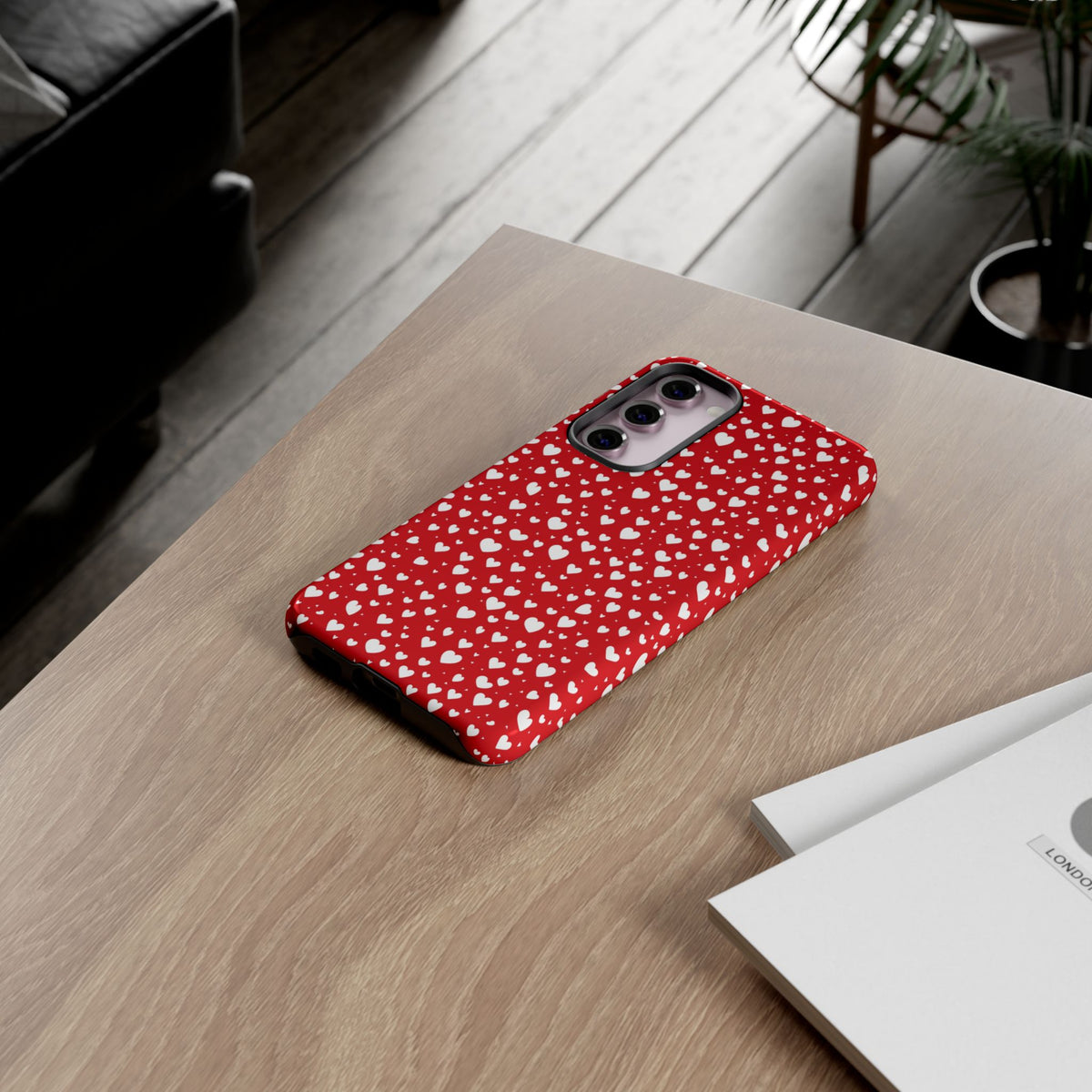 Heart Pattern Phone Case – Stylish & Loving Design for Your Device 819