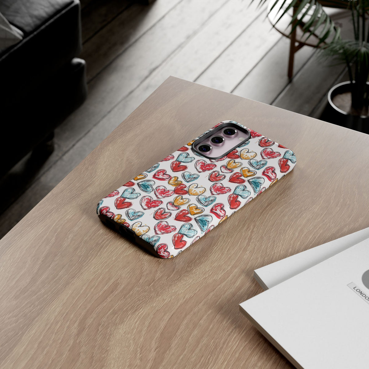 Heart Pattern Phone Case – Stylish & Loving Design for Your Device 235