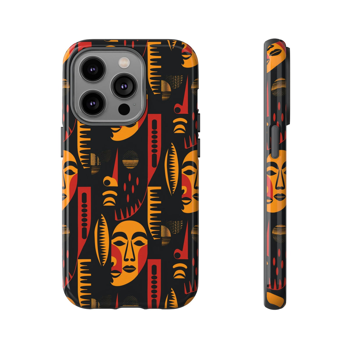 Stylish African Pattern Phone Case – Unique and Vibrant Protection 203