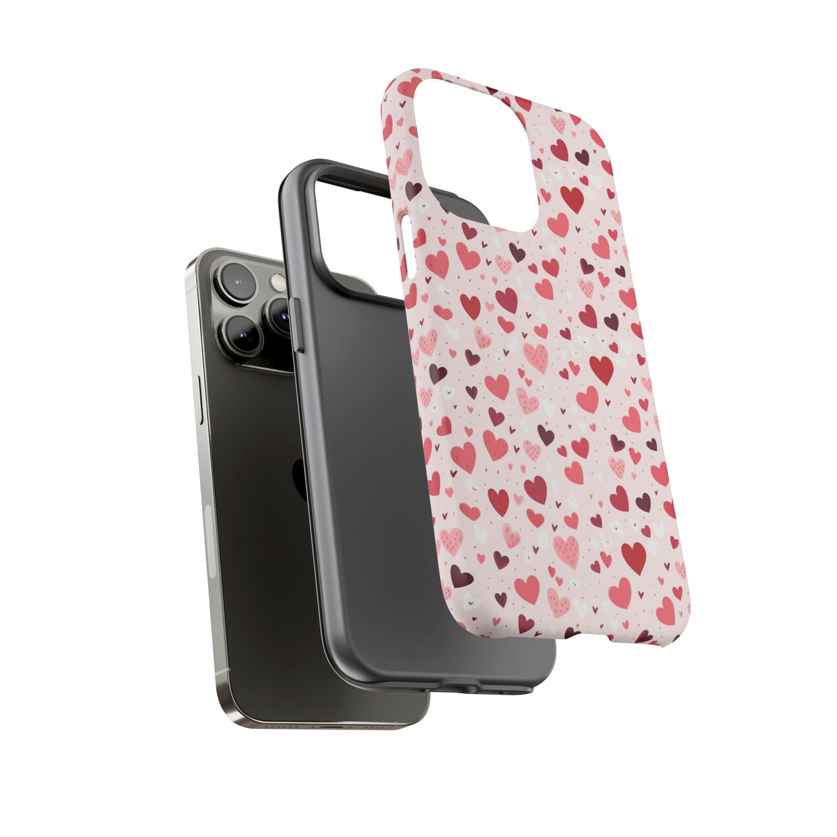 Heart Pattern Phone Case – Stylish & Loving Design for Your Device 817