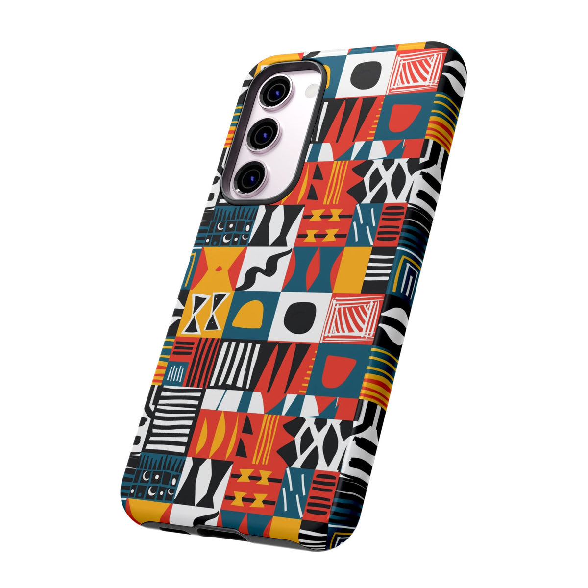 Stylish African Pattern Phone Case – Unique and Vibrant Protection 076