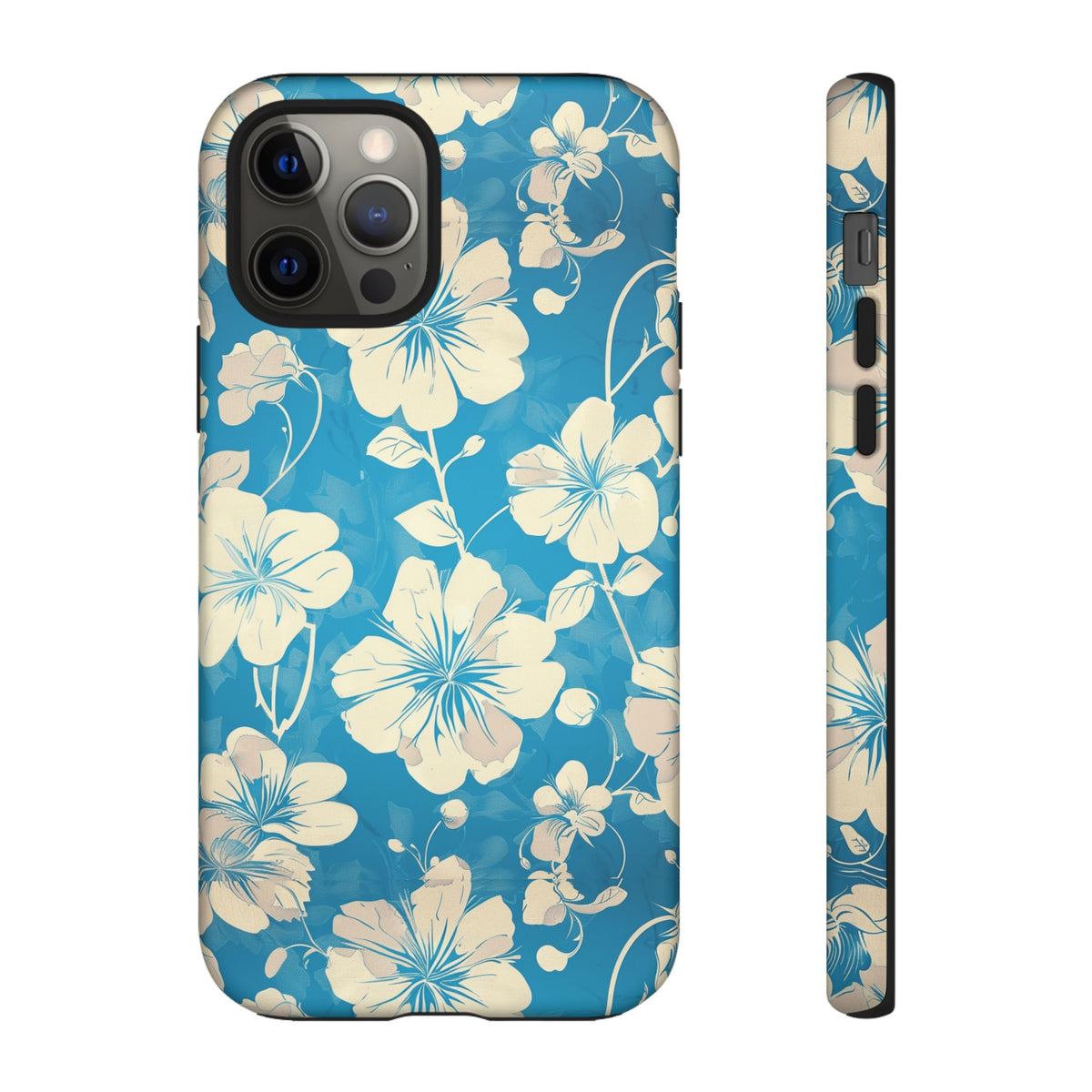 Blue Floral Seamless Pattern Phone Case