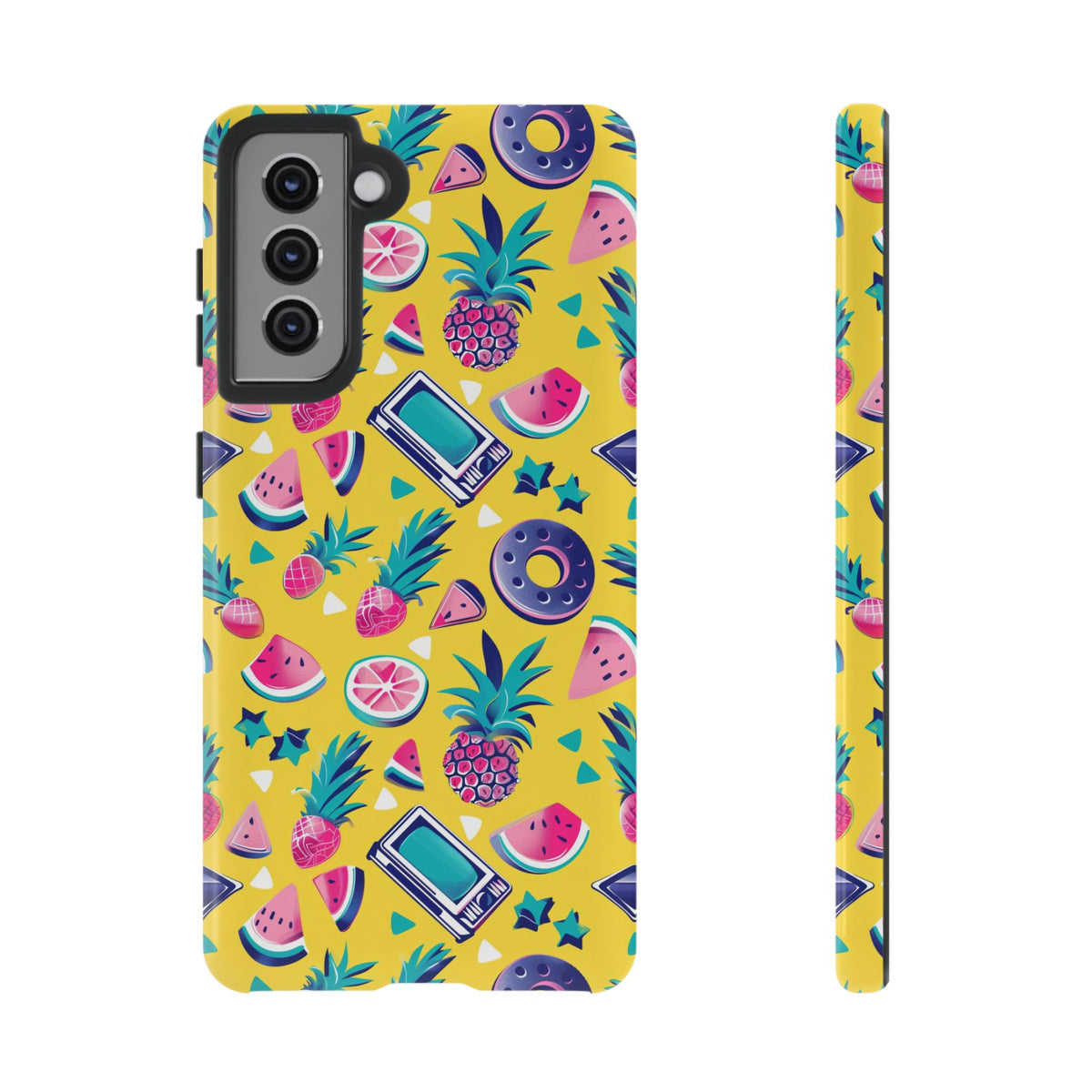 90s Themed Seamless Pattern Phone Case – Embrace Retro Style and Protection 255