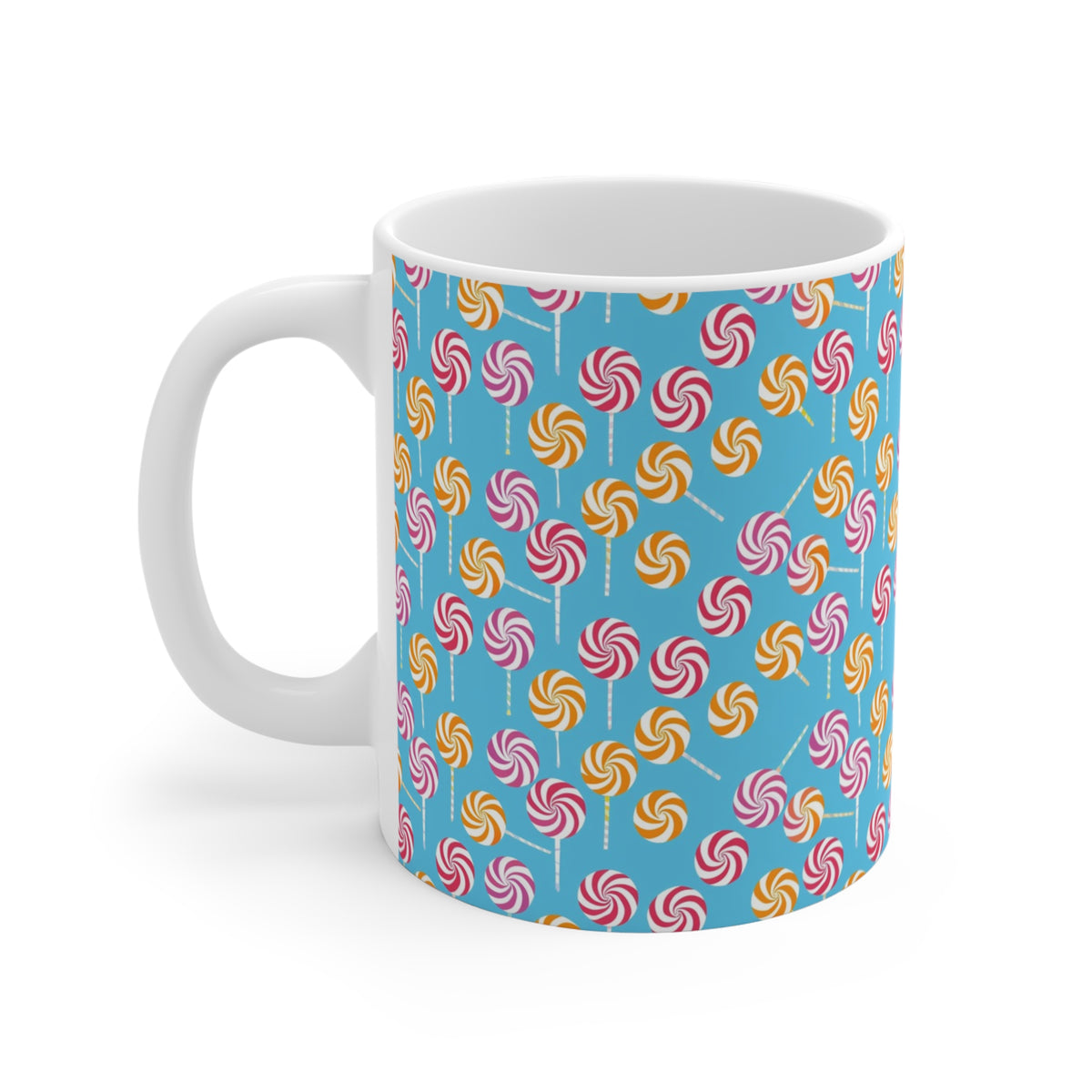 Colorful All-Over Candy Theme Coffee Mug Fun Ceramic Drinkware 020