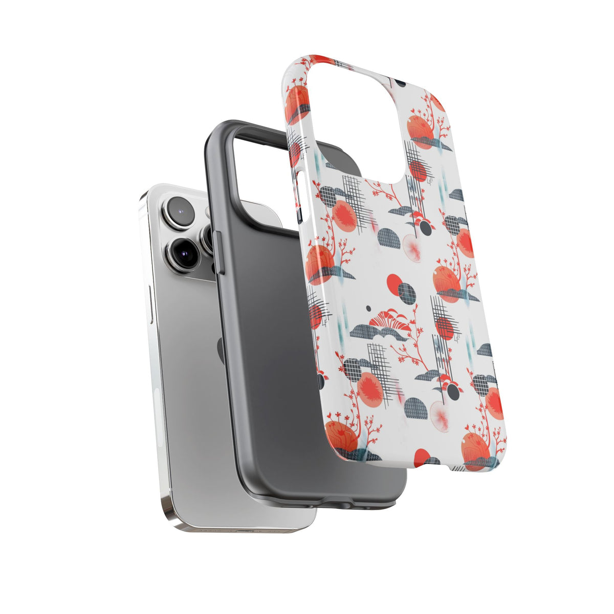 Japanese Pattern Phone Case – Elegant & Timeless Design for Your Phone 082