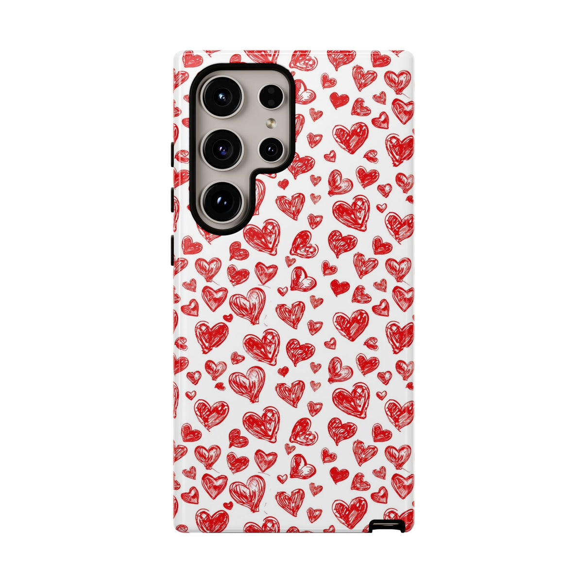 Heart Pattern Phone Case – Stylish & Loving Design for Your Device 814