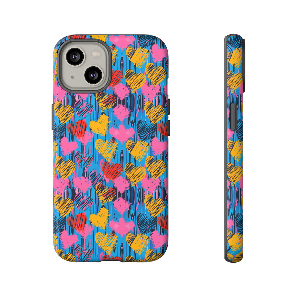 Heart Pattern Phone Case – Stylish & Loving Design for Your Device 262