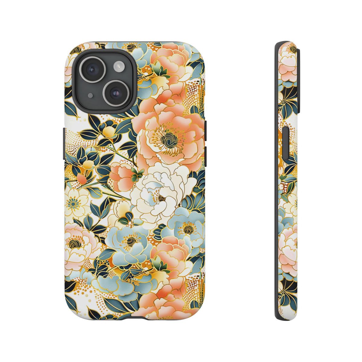 Japanese Blossom Asian Floral Design Phone Case – Elegant Floral Phone Cover 5