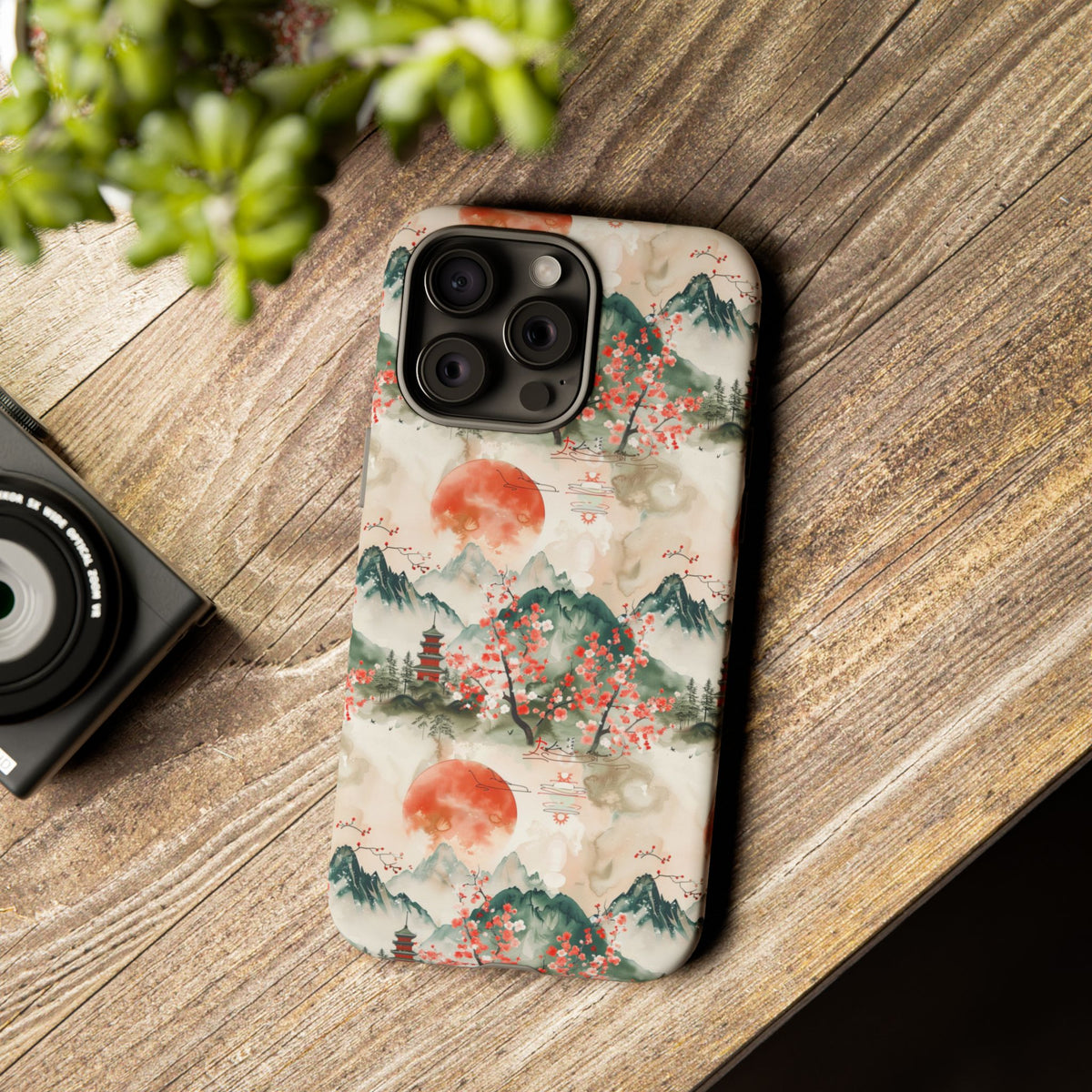 Japanese Pattern Phone Case – Elegant & Timeless Design for Your Phone 057