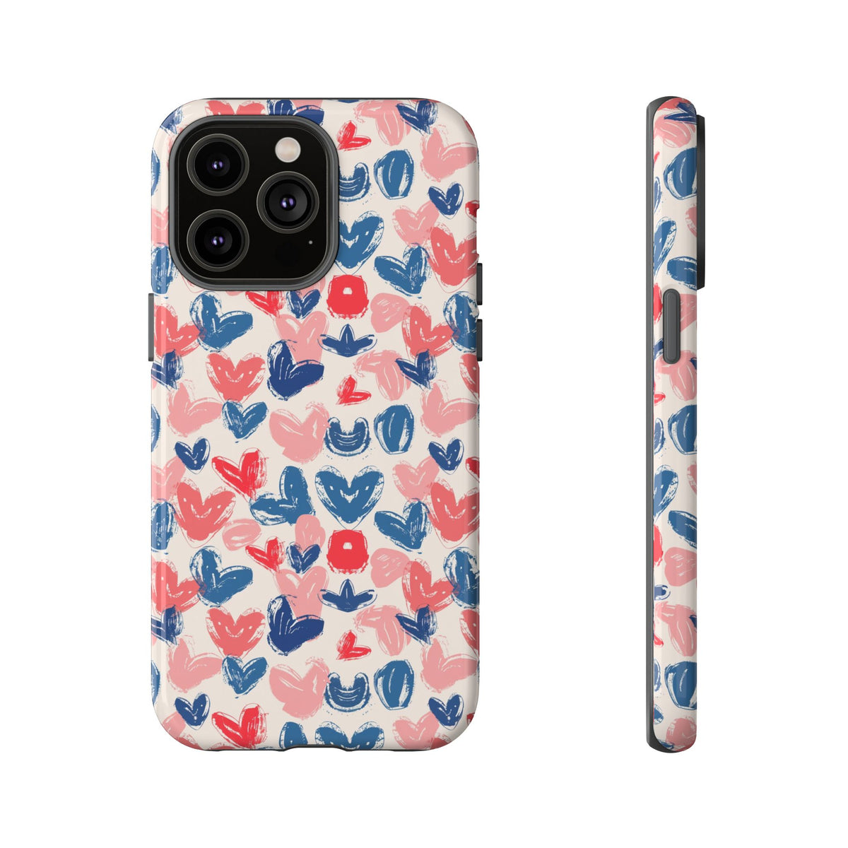 Heart Pattern Phone Case – Stylish & Loving Design for Your Device 354