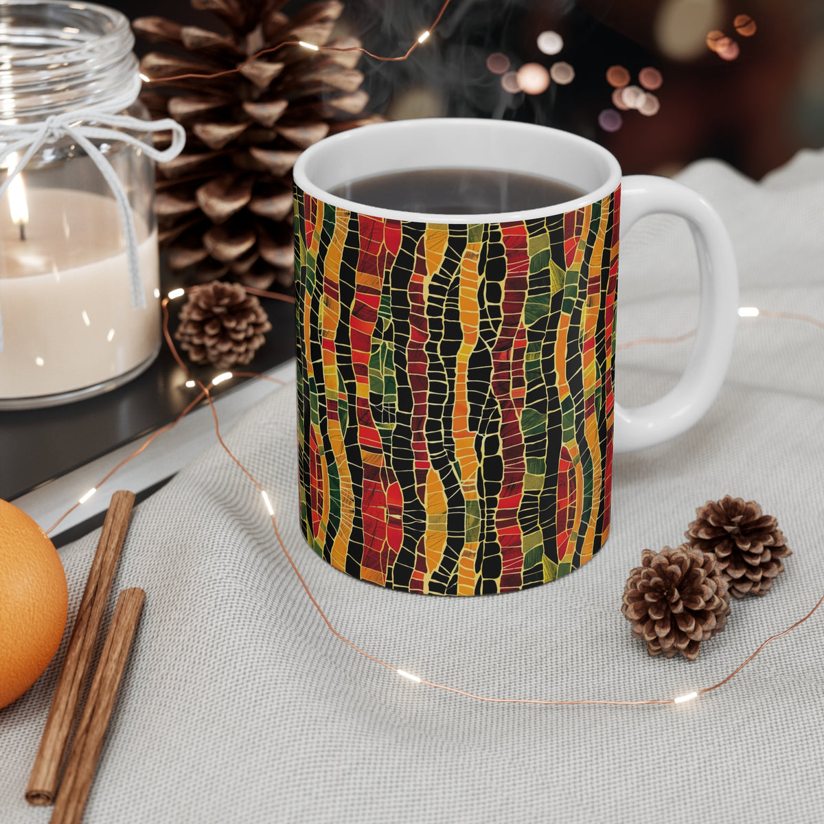 All-Over African Pattern Coffee Mug 607