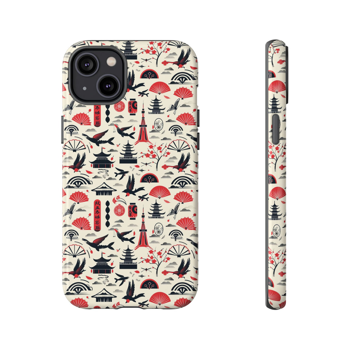 Japanese Pattern Phone Case – Elegant & Timeless Design for Your Phone 067