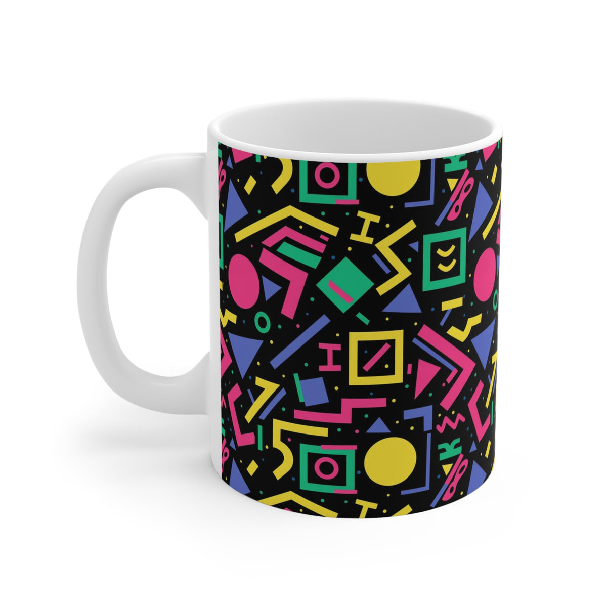 90s Retro Coffee Mug - Full Wrap Design 614