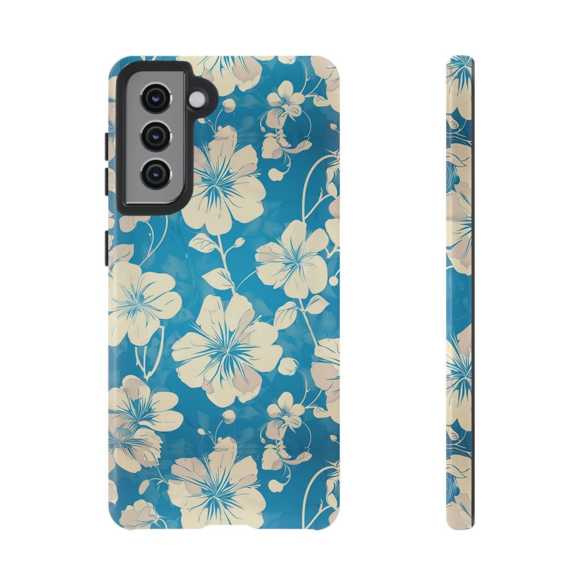 Blue Floral Seamless Pattern Phone Case