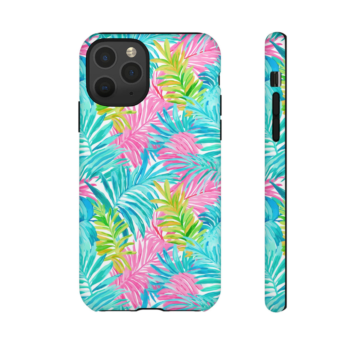 Vibrant Summer Leaves Phone Case – Colorful & Durable Summer Design