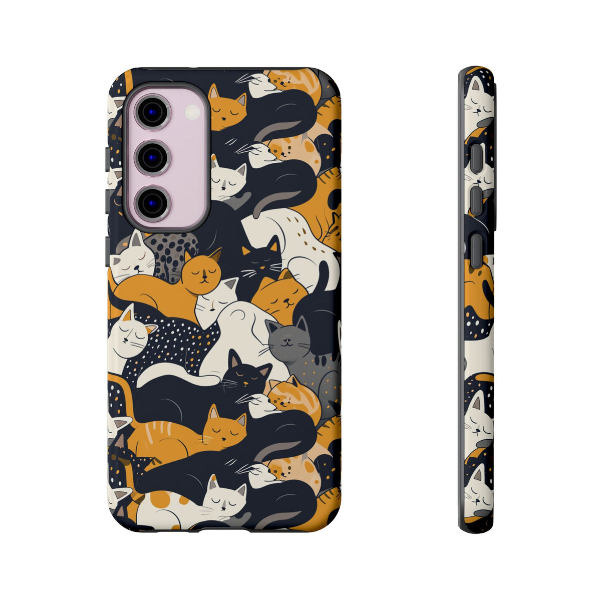 Seamless Cat Pattern Design Phone Case – Playful and Stylish Cat-Themed Phone Cover 2