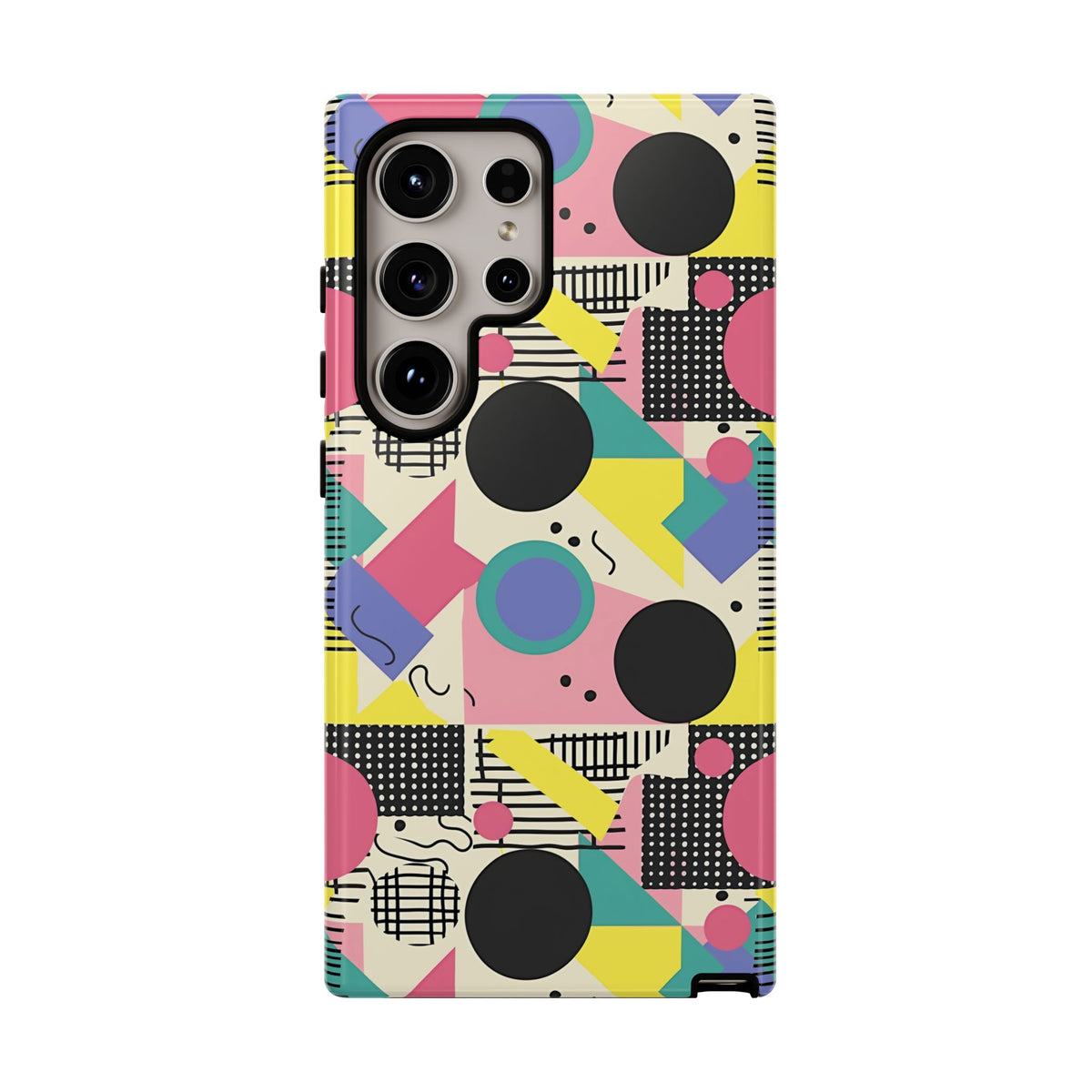 90s Themed Seamless Pattern Phone Case – Embrace Retro Style and Protection 228