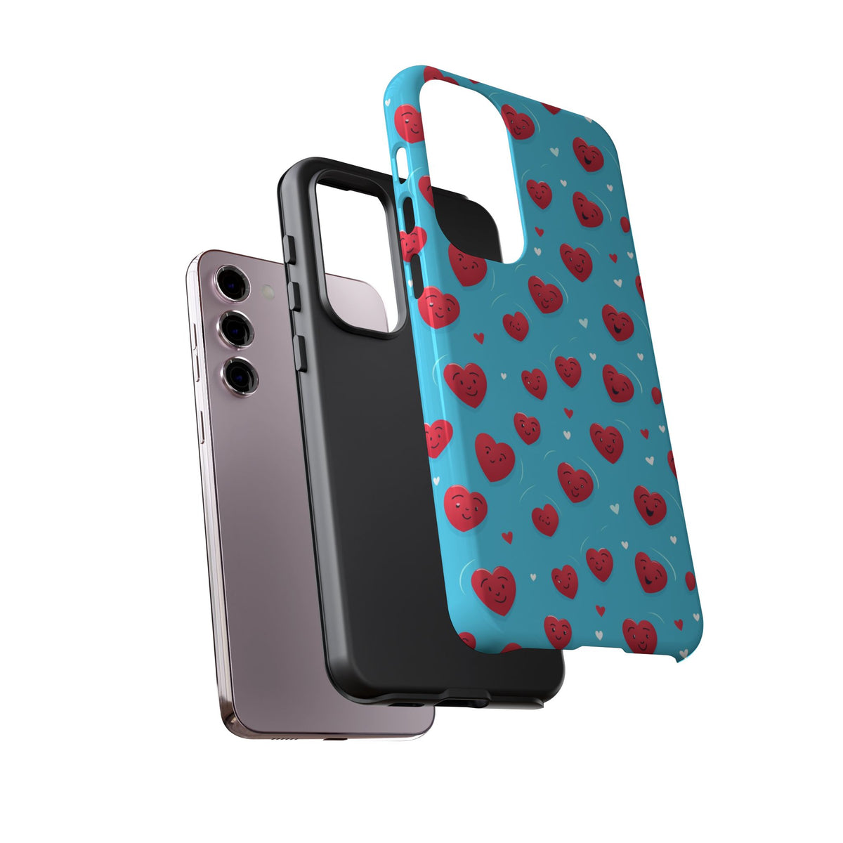 Heart Pattern Phone Case – Stylish & Loving Design for Your Device 811