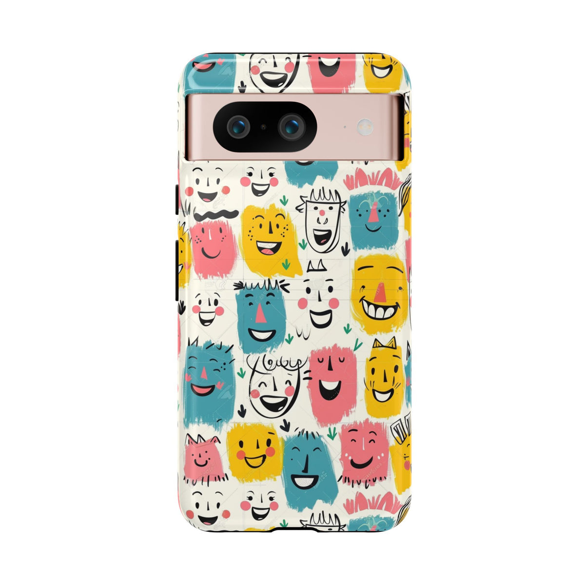 Happy Faces Phone Case – Joyful and Cheerful Design for a Bright Look