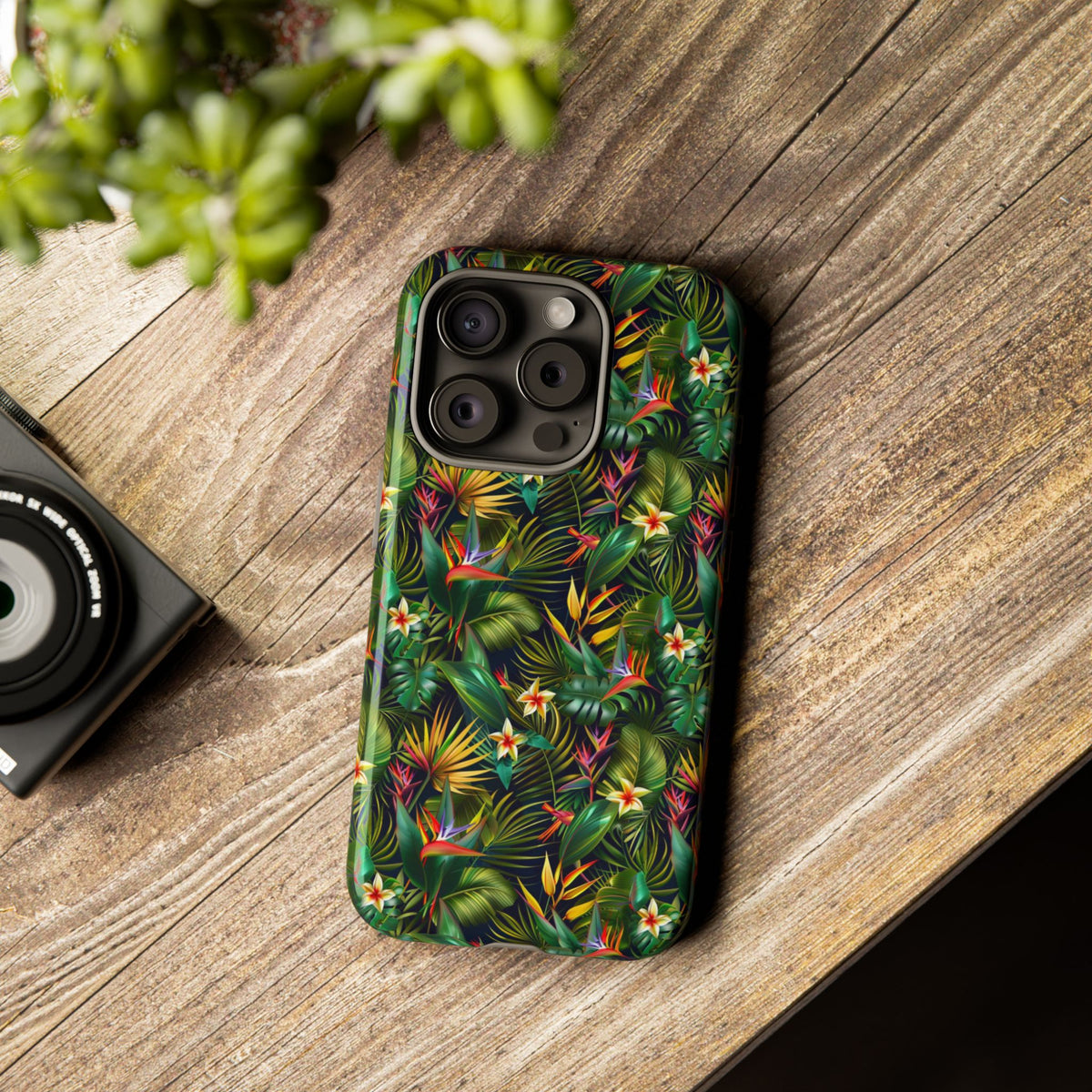 Jungle Pattern Phone Case – Exotic & Lush Design for Your Phone 348