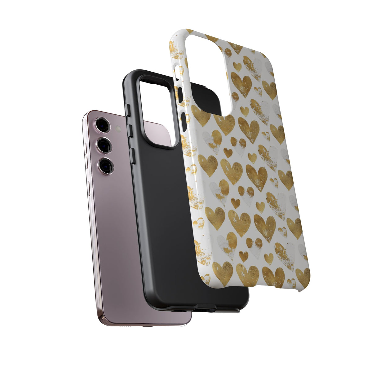 Heart Pattern Phone Case – Stylish & Loving Design for Your Device 230